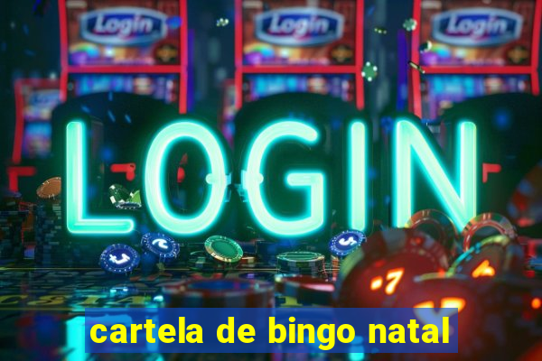 cartela de bingo natal